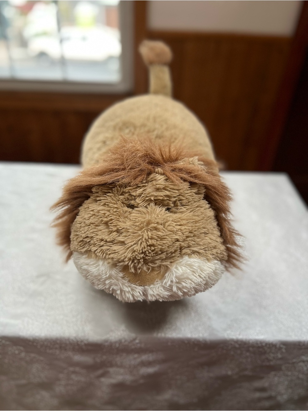Plush Lion Stuffed Animal - Light Brown and Cream
